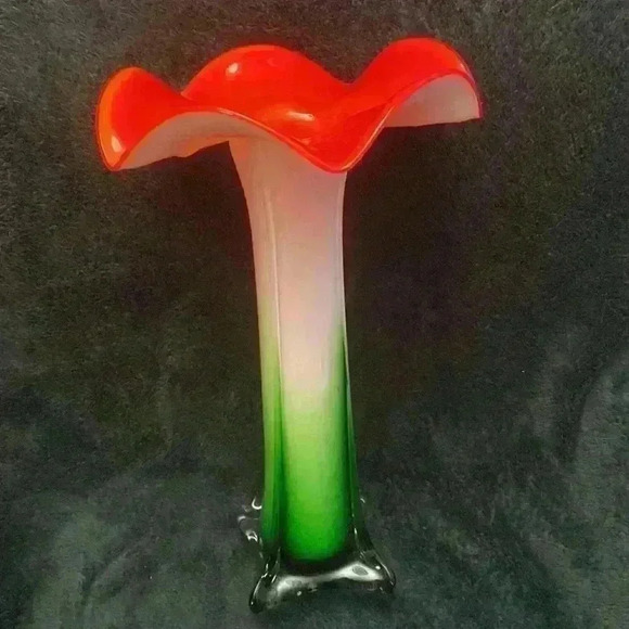 Murano Style  Vase Art Glass - Picture 9 of 13